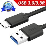 USB Type C Cable 3ft, FanTEK USB C to A 3.0 Fast Charge Cable for Nintendo Switch, Samsung Galaxy S8 Plus, Google Pixel 2 XL, LG V30/V20/G6, ZTE Zmax Pro, HTC 10/Bolt/U11, Nextbit Robin, Oneplus 3T/5