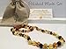 Baltic Amber Teething Necklace for Baby Toddler Multi Rainbow Infant Polished Drooling & Teething Pain Authentic Organic Certified Authentic Screw Clasp