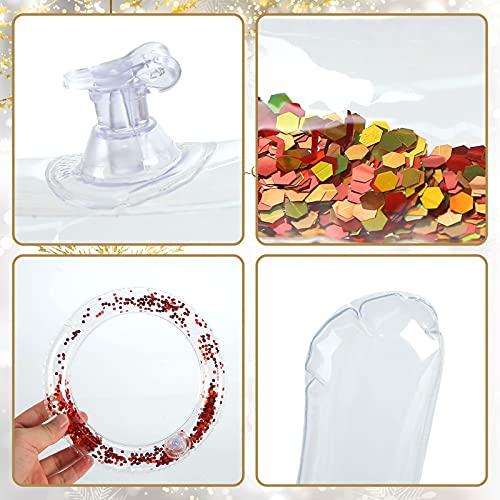 LovesTown Inflatable Reindeer Antler Ring Toss Game Set, Inflatable Christmas Party Games Funny Gifts Stocking Stuffers for Adults Party Favors Outdoors Indoors Games (2 Hat+6 Rings)