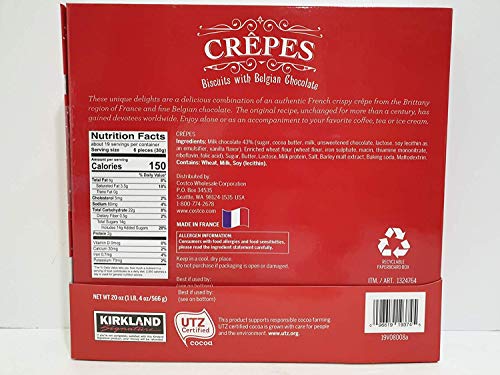 Kirkland Signature Chocolate Crepes Biscuits, 20 oz - Image 2