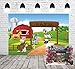Farm Theme Photography Backdrop Red Barn Animals Barnyard House Kids Birthday Background Photo Studio New Photocall Baby Shower Newborn Photography XT-6525
