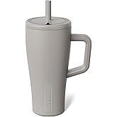 BrüMate Era 20 oz Tumbler with Handle and Straw | 100% Leakproof Insulated Tumbler with Lid and Straw | Made of Stainless Steel | Cup Holder Friendly Base | 20oz (Mocha)