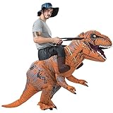 HEYMA Inflatable Dinosaur T-Rex Riding Costume Adult Fancy Dress Costume Inflatable Ride On T-Rex costume