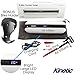 Kinetic 150PSI Handheld Mini Tire Inflator Power Bank LED Light Fast USB Phone Charger Fits In Glove Compartment Inflates in Seconds Great For Cars Bikes Sports BONUS Bike Holder & Pouch