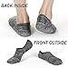 Mottee&Zconia No Show Low Cut Socks for Mens and Womens Cotton Anti-Slip Durable Casual Athletic Invisible Hide Socks 6Pack Size8-11