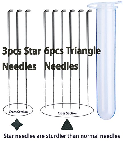 Needle Felting Supplies Felting Pen and 9pcs Felting Needles - Thumbnail 2