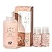 Whamisa Natural Fermentation Organic Flowers Facial Essence Toner Deep Rich - 5 Mini-Sized Toners Travel Trial Miniature Size 3 Oz No Chemicals Vegan Cruelty-Free Inner Deep Moisturizing Dry Korean