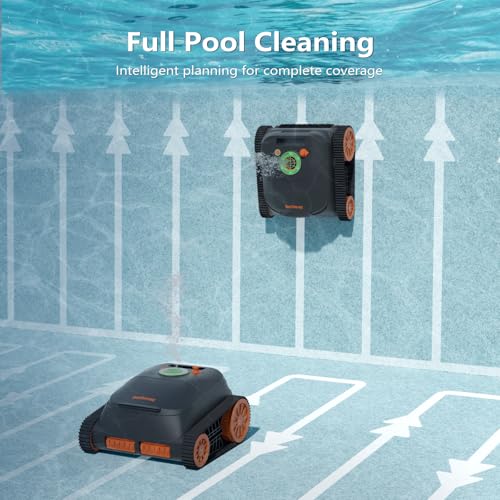 (2026 Upgrade) CoasTeering Pool Vacuum Robot with 210 Min Runtime, Smart Navigation, Wall & Waterline Cleaning, Cordless Robotic Pool Cleaner for Ingrounds & Above Ground Pools up to 3229 Sq.ft