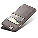XRPow iPhone 6 Plus/iPhone 6S Plus Wallet Phone Case, Slim Leather Wallet Case Back Cover with Credit Card Holder Gray