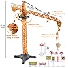 Construction Toys Engineering Vehicle Toy with Construction Site Mat Tower Crane, Excavators Truck, Digger Toy…