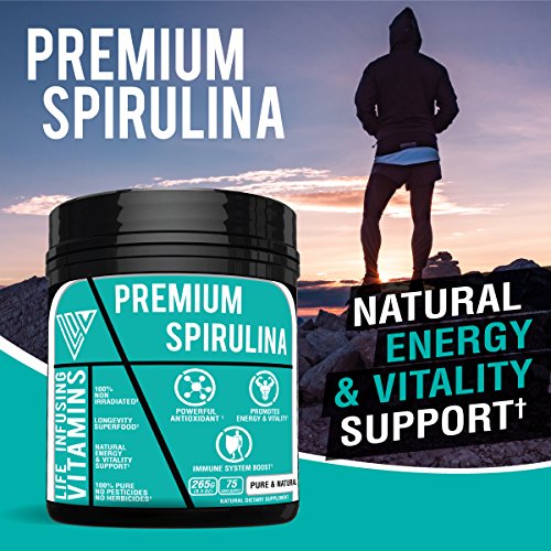 image for LIV Longevity Superfood California Premium Spirulina for Smoothies and