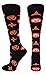 TCK Sports Ninja Over The Calf Socks (Black/Neon Orange, Medium)
