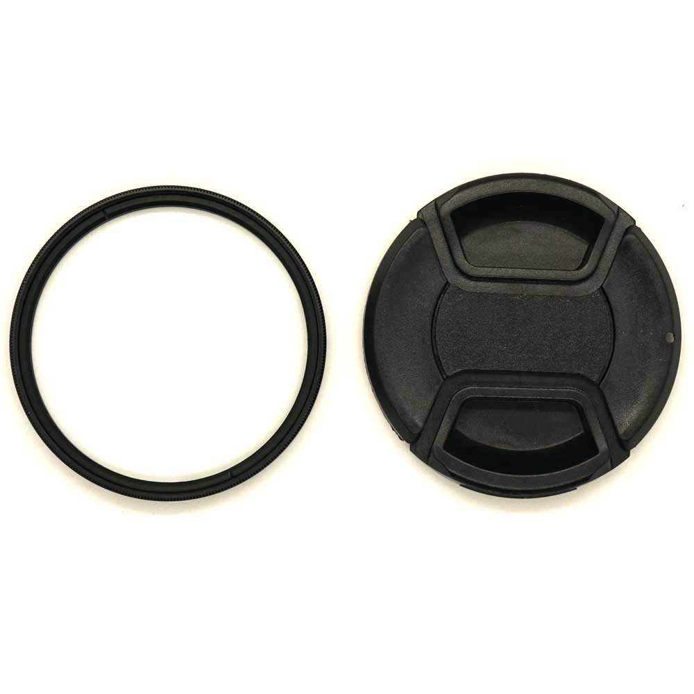 49mm UV Filter & 49mm Lens Cap for Canon M50ii M100 w/EF-M 15-45mm is STM Lens, for Sony A7C w/FE 24mm F2.8 40mm 50mm F2.5 G Lens