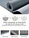 YAWHO Yoga Mat Fitness Mat Eco Friendly Material SGS Certified Ingredients TPE Specifications 72” x 26” Thickness 1/4-Inch Non-Slip Extra Large Yoga Mat with Carry Bag (Gray)thumb 2