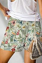 ONLYSHE Women's Floral Shorts Athletic Workout