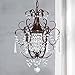 Ashford Classics Lighting Crystal Mini Chandelier Pendant Light in Bronze Finish - Mount in Formal Dining Room, Living Room, Kitchen