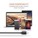 Retractable USB Type C Cable (6.6ft/2M) Fireor USB C to USB Male A Data Sync & Charging Cable for Samsung Note 8, Galaxy S8 Plus, LG G5 G6 V30 V20, Google Pixel, MacBook Pro 2016