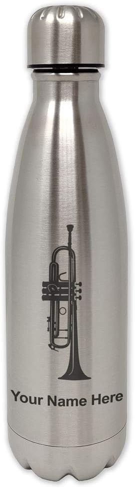 SkunkWerkzSkunkWerkz Water Bottle, Trumpet, Personalized Engraving Included