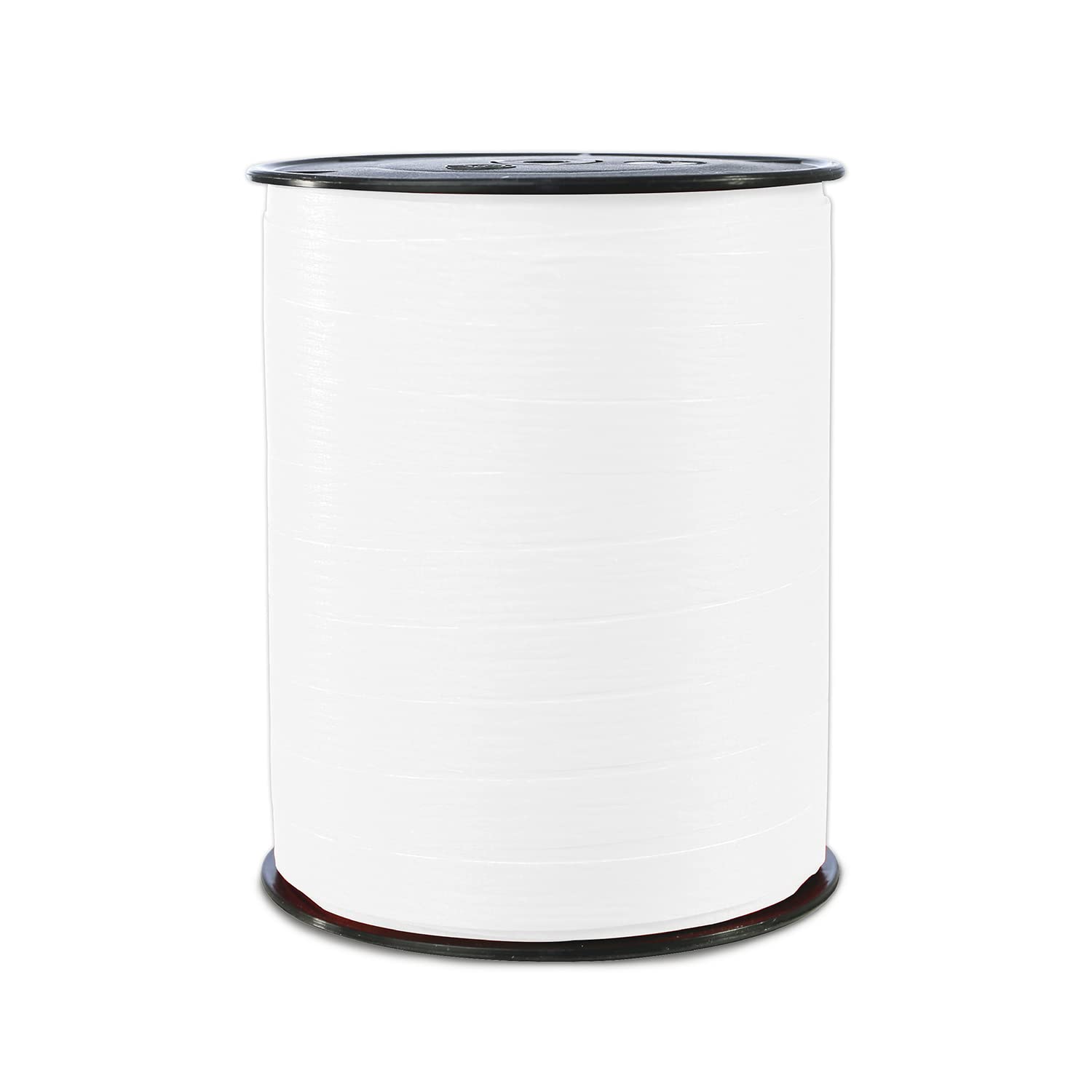 Clairefontaine 601501C - One Roll of Matte Ribbon - Dimensions: 250m x 10mm - Colour: White - Decorative gift ribbon - DIY - Gift Wrapping Accessories