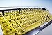 Viziflex Transparent Sturdy Acrylic Keyguard Custom Made for EZSee Large Print Keyboards (Keyboard NOT Included)