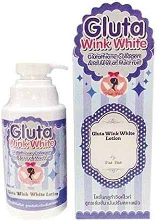 Glutathione Wink White Lotion with Spf 60 ,Vitamin, Collagen,gluta Unisex 300ml. [Get Free Tomato Facial Mask ]A133
