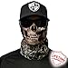 SA Company Face Shield Micro Fiber Protect from Wind, Dirt & Bugs. Worn as Balaclava, Neck Gaiter & Head Band for Hunting, Fishing, Boating, Cycling, Paintball & Salt Lovers - Forest Camo Dregs Skull