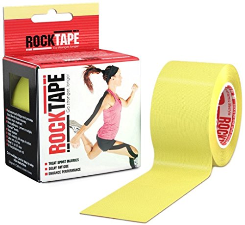 RockTape Kinesiology Tape for Athletes - 2-Inch x 16.4-Feet (Yellow)