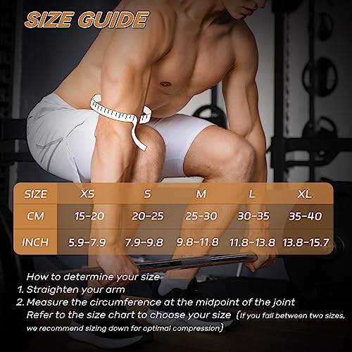 Copper Elbow Sleeve,Elbow Compression Sleeve, Elbow Brace For Tendonitis and Tennis Elbow,Golfers, Arthritis, Bursitis. Elbow Pain Relief,Weightlifting, Fit for Men & Women (Medium, Strap Style)