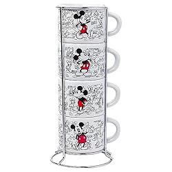 Silver Buffalo Mickey Heritage Sketch Multi Art 4pc