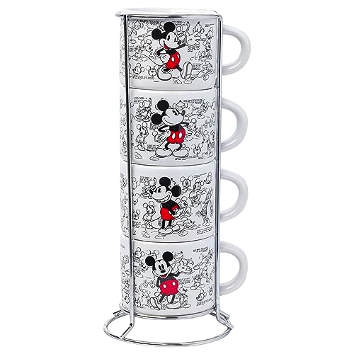Silver Buffalo Mickey Heritage Sketch Multi Art 4pc
