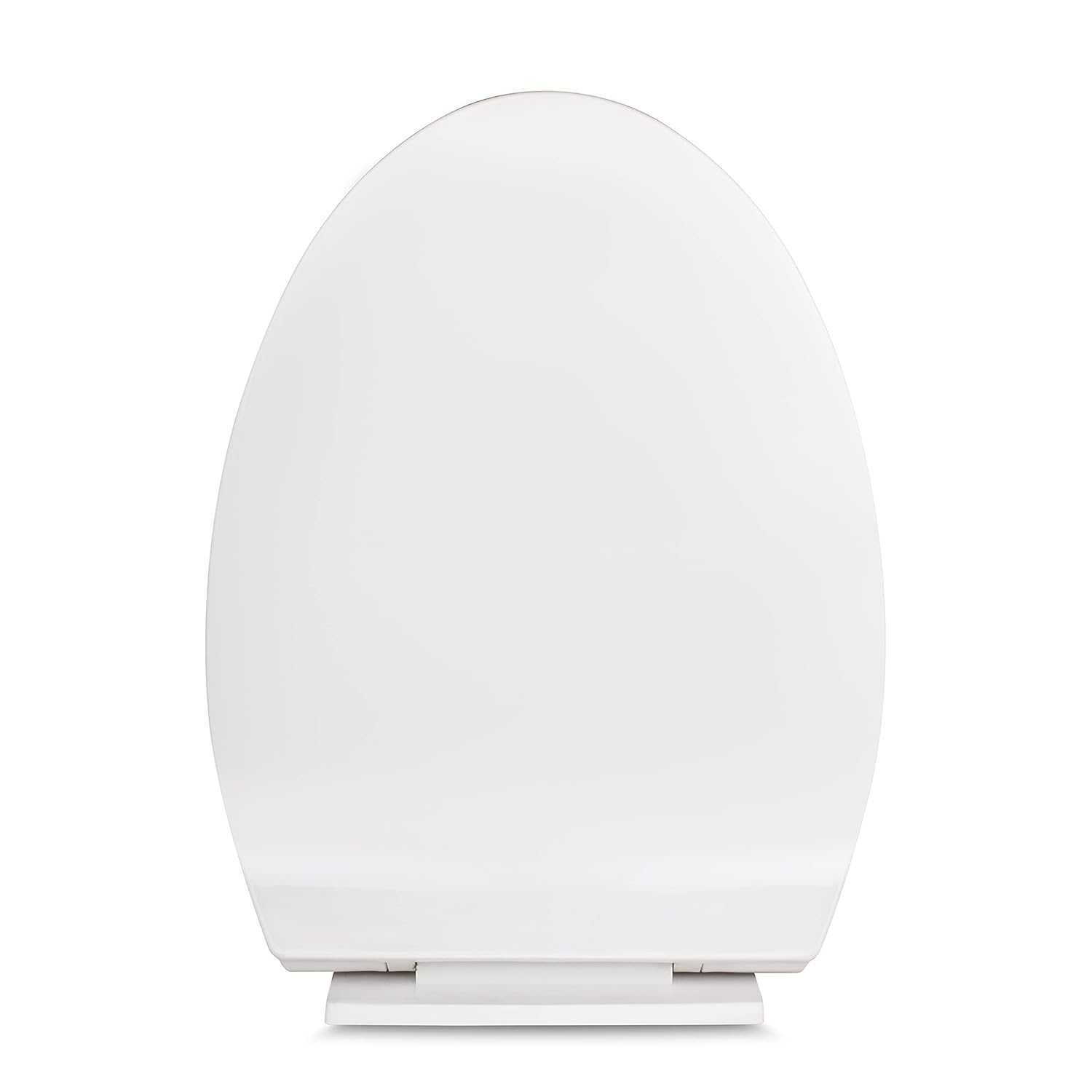 ELEGANT CASA Colour White A14 Sleek Design SoftClosing PP Oval Toilet
