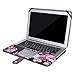 MOSISO PU Leather Case Compatible with MacBook Air 11 inch A1370 / A1465, Book Folio Protective Stand Cover Sleeve, Peony