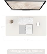 YSAGi Non-Slip Desk Pad 80x40 cm Gray Waterproof PVC Leather Desk Protector view 7