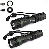 New 2X 8000 Lumen Zoomable CREE XM-L T6 LED Flashlight Torch Tactical Light Aluminum