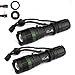 New 2X 8000 Lumen Zoomable CREE XM-L T6 LED Flashlight Torch Tactical Light Aluminum