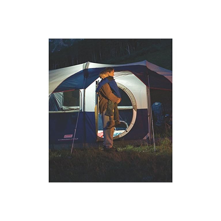Coleman Elite WeatherMaster Tent 17'x9' 6 Person Cabin Tent with LED