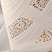 Wishmade Ivory Laser Cut Wedding Invitations Cards kits With Lace Sleeve Flower Pocket Design Cardstock 50 Pieces for Bridal Shower (pack of 50pcs)
