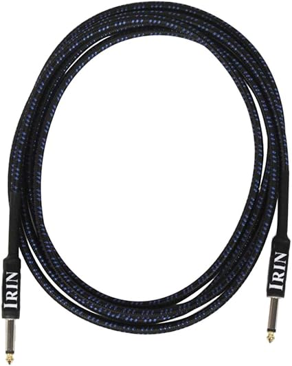Amazon シールドケーブル ギター シールド 6 5mmジャック 長さ3m ギター ベース用 全6色 ブルー シールドケーブル 楽器