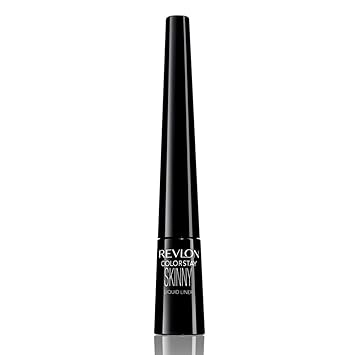 Revlon ColorStay Skinny Liquid Eyeliner, Ultra-fine tip, Waterproof, Smudgeproof, Longwearing, 301 Black Out, 0.08 oz