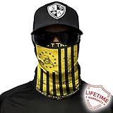 Salt Armour Face Mask Shield Protective Balaclava Bandana MicroFiber Tube Neck Warmer (Dont Tread on Me Yellow)
