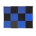 12 Pack Wedge Foam Blue Charcoal 1 Inch x 12