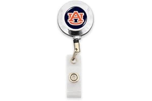 FTH Badge Reel with Alligator Clip (Auburn Tigers)