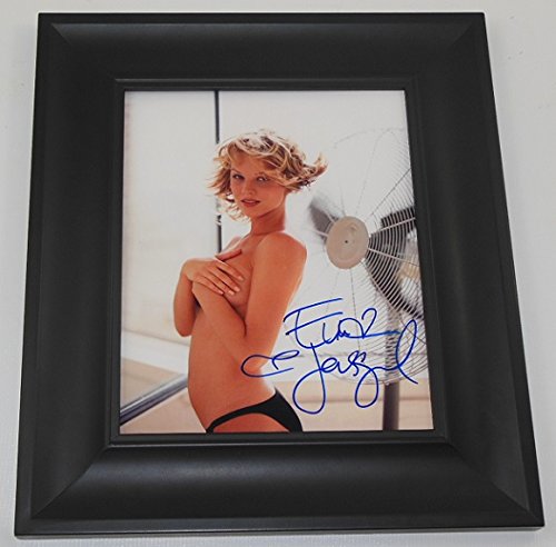 Eva Herzigova Sexy Guess Model Hand Signed Autographed 8x10 Glossy Photo Gallery Framed Loa