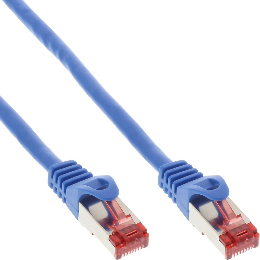 InLine 76412B Patch Cable S/FTP (PiMf), Category 6, 1.5 m, Blue