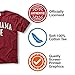 Campus Colors NCAA Adult Gameday Cotton T-Shirt - Premium Quality - Semi-Fitted Style - Officially Licensed Product (Alabama Crimson Tide - Crimson, X-Large)