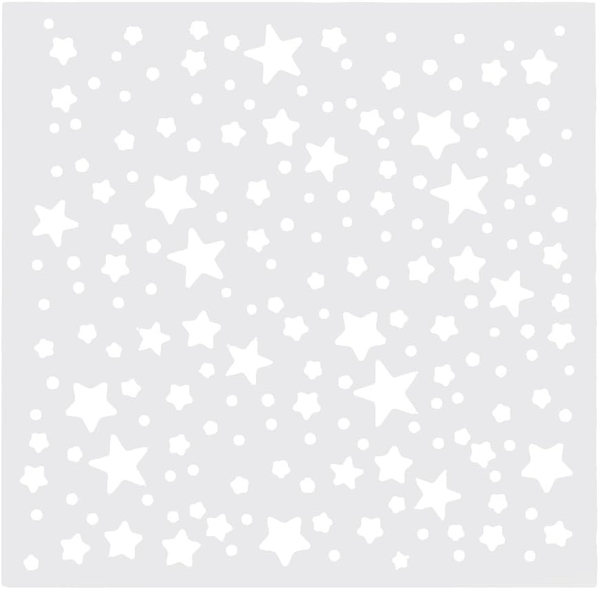 Onpiece Stars Painting Drawing Stencil, DIY Scrapbooking Album Embossing Craft, 5 X 5 inch