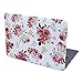 HDE MacBook Air 13 inch Case - Hard Shell Cover Keyboard Skin Fits Previous Generations A1466 A1369 (2008-2017) - Pink Flowers