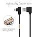 ANSEIP USB C to USB C Cable 100W 10ft 2 Pack Right Angle 90 Degree Type C Cable Nylon Braid Fast Charge (10FT, Brown)