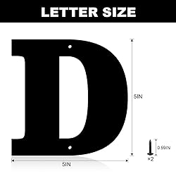 5 Inch Metal House Numbers, House Address Letters