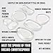 Silicone Makeup Sponge, ESARORA Clear Silicone Foundation6 pcsZero Makeup Waste New Shape More Useful